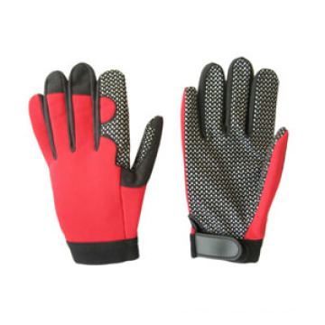 Micro Fiber Silicone Dots Palm Mechanic Work Glove